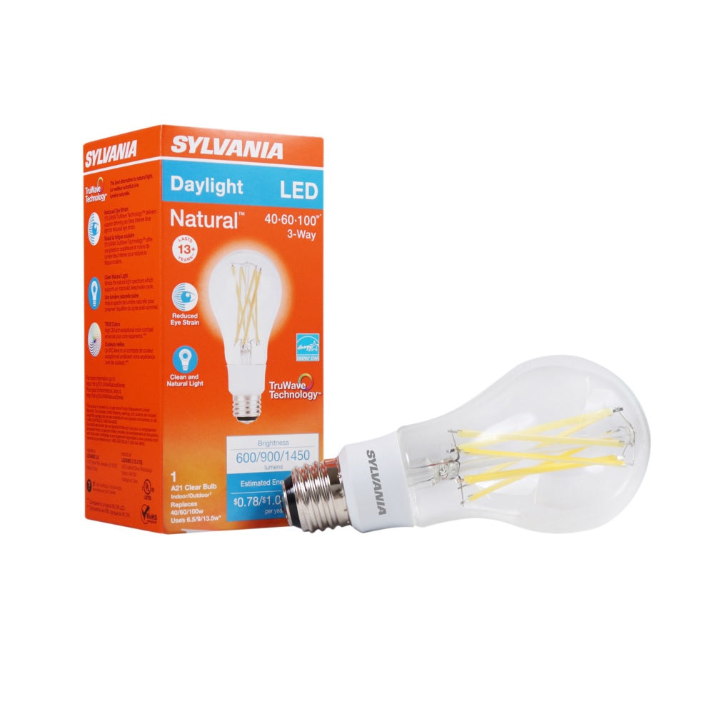 Sylvania 40770 Natural LED Bulb, Clear, 13 Watt