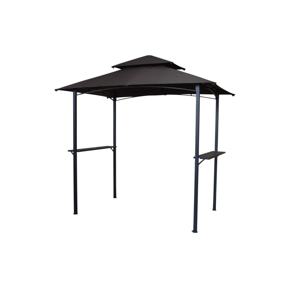 Seasonal Trends 59662 Windsor Grill Gazebo, Brown — LIfe and Home