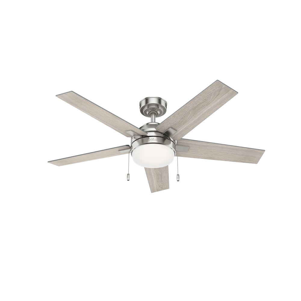 Hunter Fan 51839 Bartlett Indoor Ceiling Fan, 44", Brushed Nickel