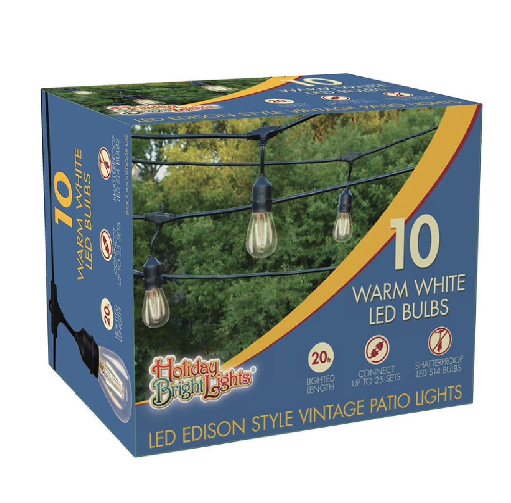 Holiday Bright Lights LED-VIN10-WW Vintage Outdoor Light Set