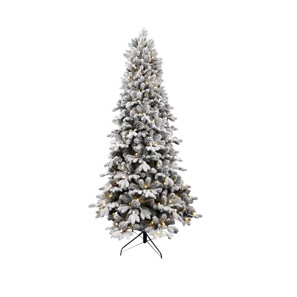 Santas Forest 33976 Light Fir Christmas Tree, White, 7.5 ft