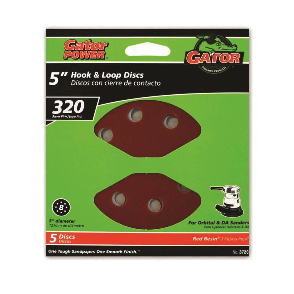 Gator 3720 8-Hole Sanding Disc, 320 Grit