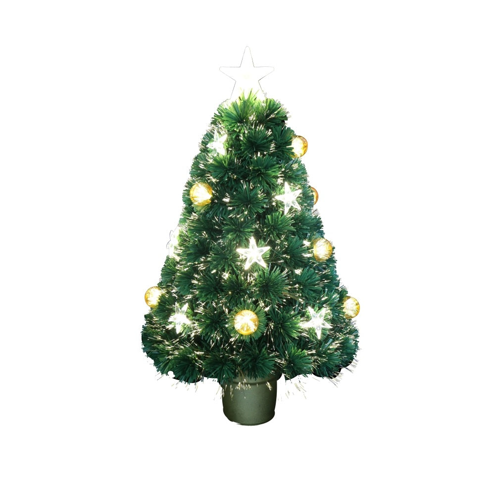 Santas Forest 54660 Shinning Star Fiber Optic Christmas tree, 6 ft