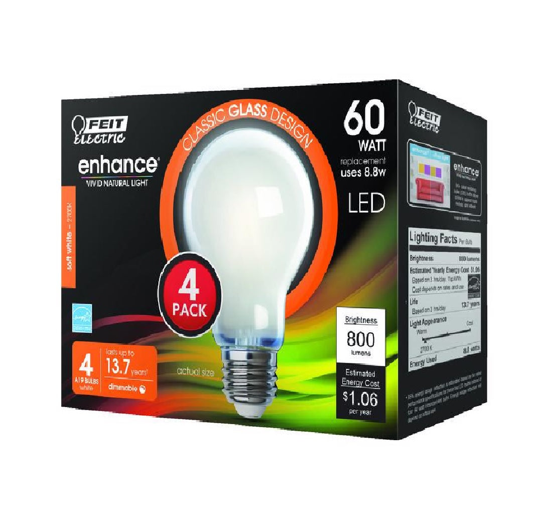 Feit Electric A1960927CAFIL4 Enhance A19 LED Bulb