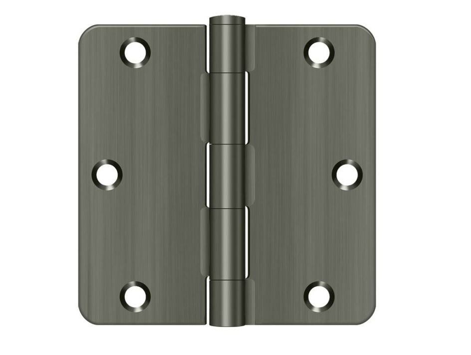 Deltana S35R415A Residential Thickness Radius Hinge, Antique Nickel