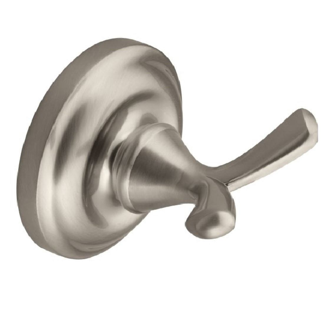 Moen DN6903PW Madison Double Robe Hook, Pewter