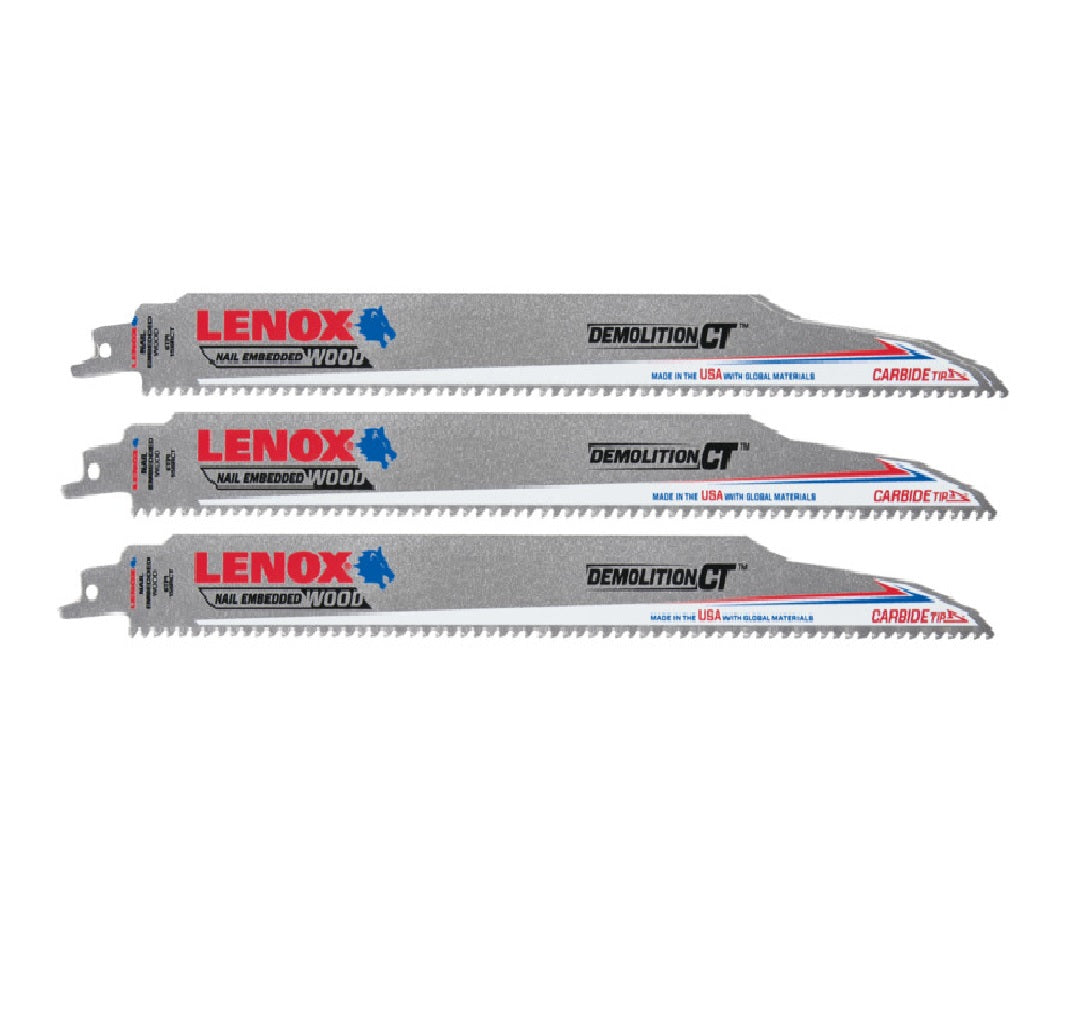 Lenox 2058827 6 TPI Carbide Tip Reciprocating Saw Blade