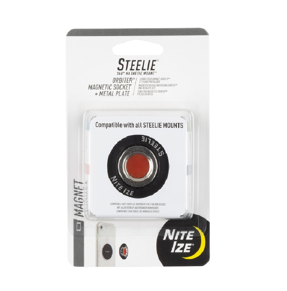 Nite Ize STO-01-R7 Steelie Magnetic Socket and Metal Plate