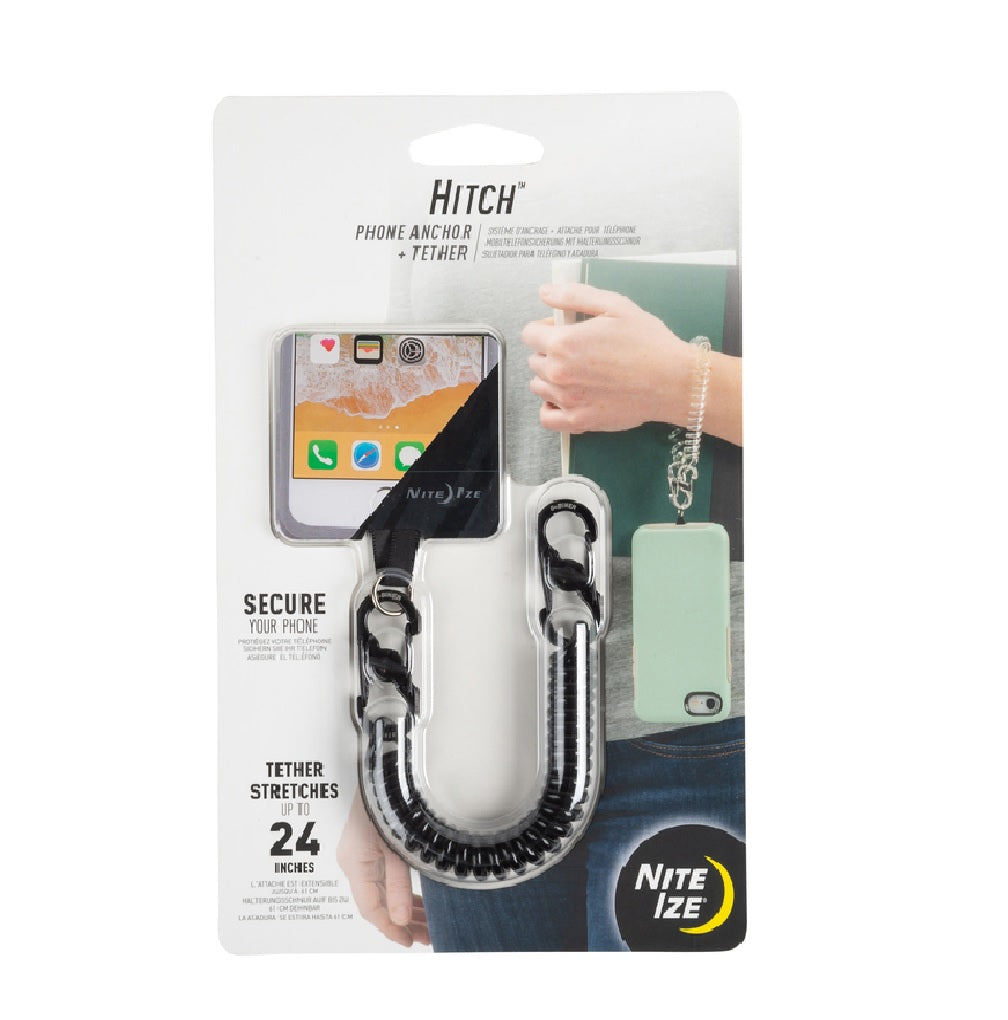 Nite Ize HPAT-01-R7 Hitch Phone Anchor and Tether, Black