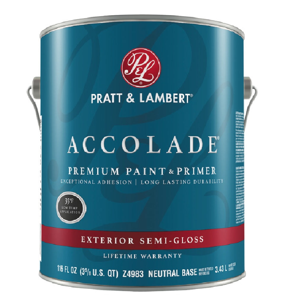 Pratt & Lambert 0000Z4983-16 Accolade Exterior Premium Paint & Primer, 1 Gallon