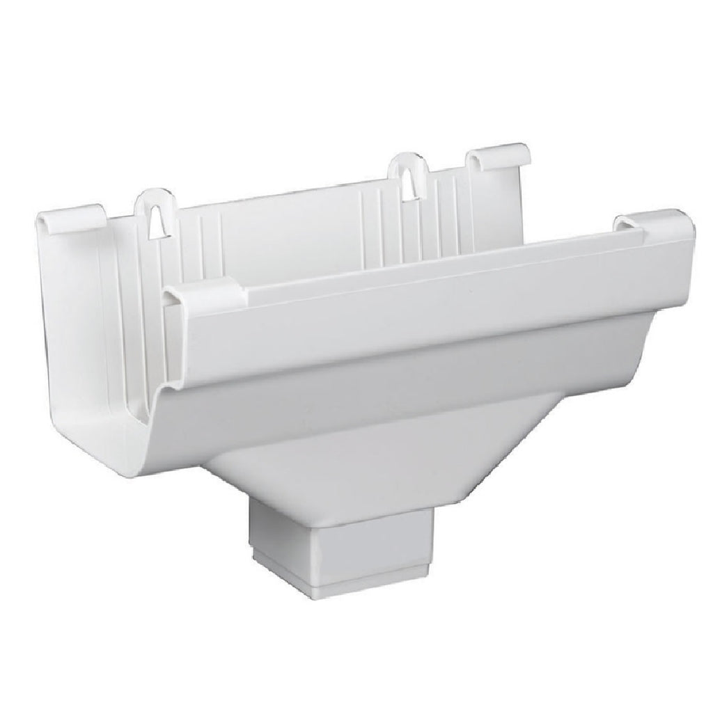 Amerimax M0506-6 Traditional Gutter Drop Outlet, White — LIfe and Home