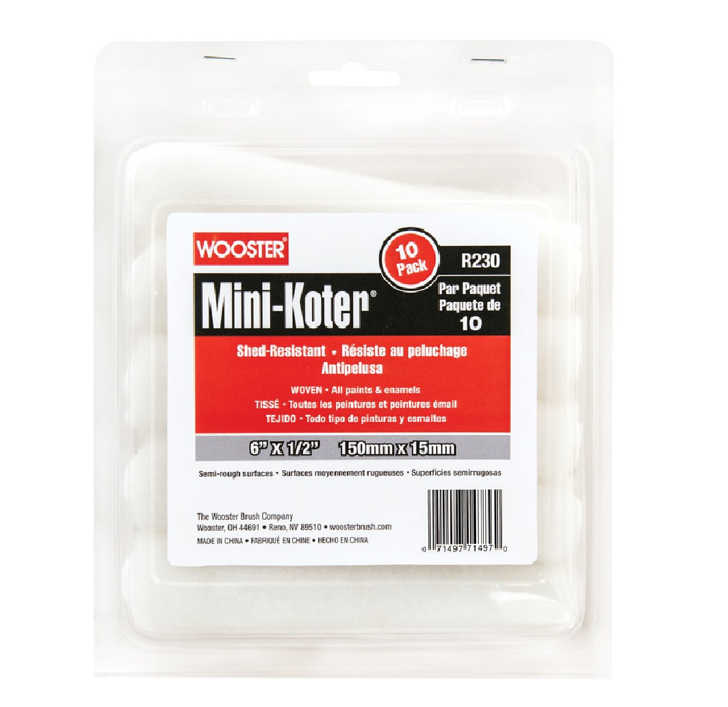 Wooster R230-6 Mini-Koter Paint Roller Cover, 6 Inch