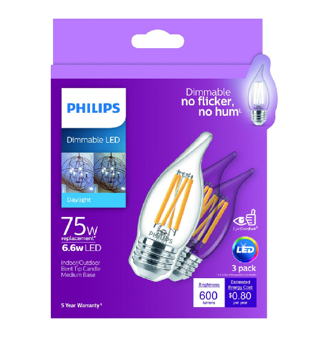 Philips 556514 BA11 E26 (Medium) LED Bulb, Daylight