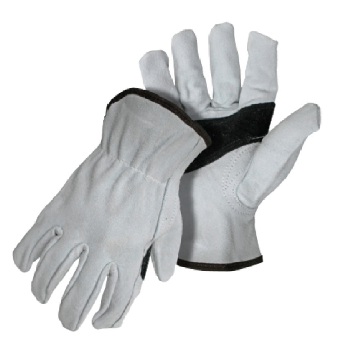 Boss 4064X Shirred Elastic Back Cuff Gloves, Leather