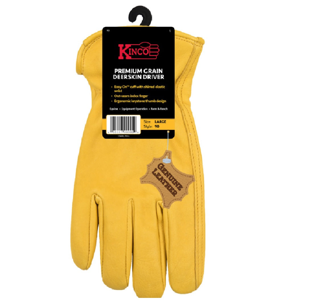 Kinco 90W-M Keystone Thumb Driver Gloves, Gold