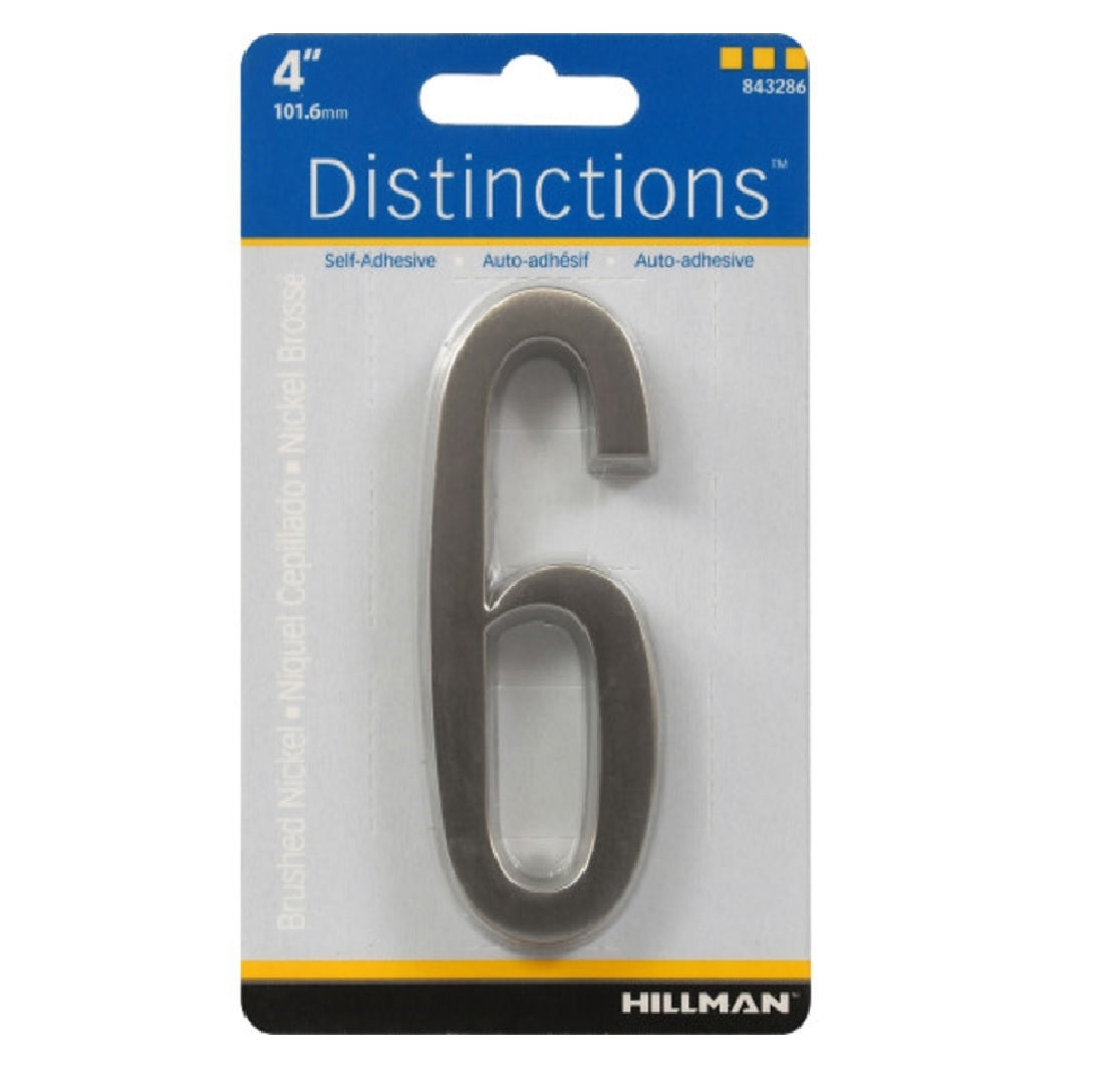 Hillman 843286 Distinctions Self-Adhesive Number 6