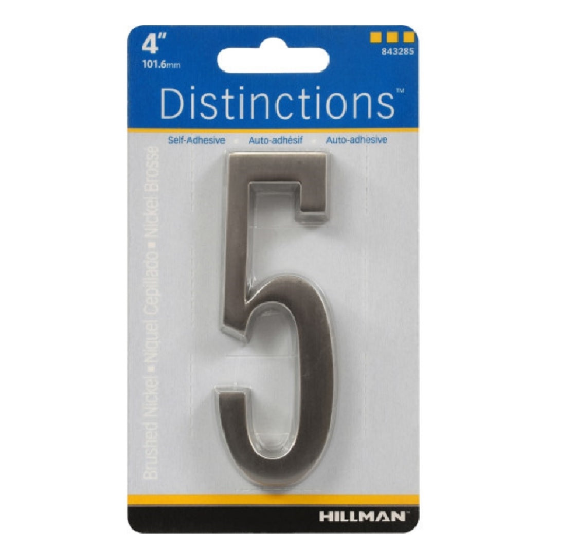 Hillman 843285 Distinctions Self-Adhesive Number 5