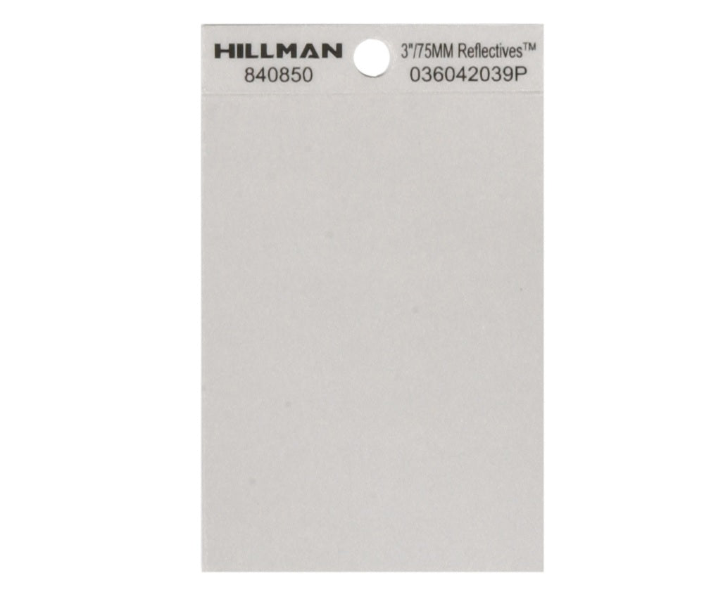 Hillman 840850 Reflective Self-Adhesive Special Character, Blank, 1 pc