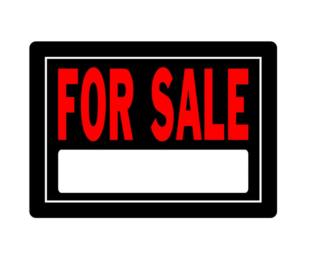 Hillman 840131 English For Sale Sign, 10" x 14", Black