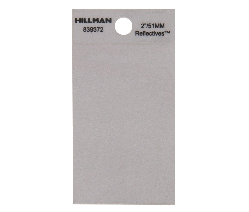 Hillman 839372 Reflective Self-Adhesive Full Spacer Blank, Black, 1 pc
