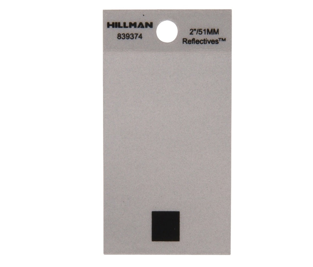 Hillman 839374 Reflective Self-Adhesive Special Character Period, Black, 1 pc