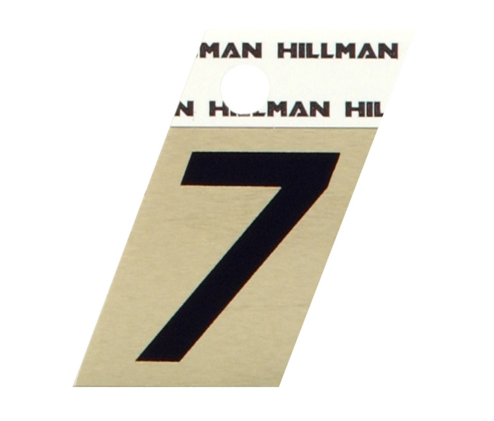 Hillman 840488 Reflective Metal Self-Adhesive Number, Black, 1 pc.