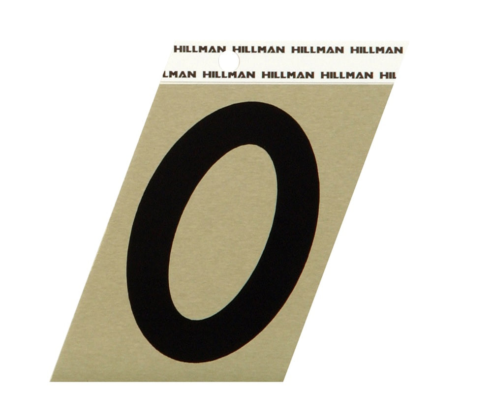 Hillman 840552 Reflective Metal Self-Adhesive Number, Black, 1 pc