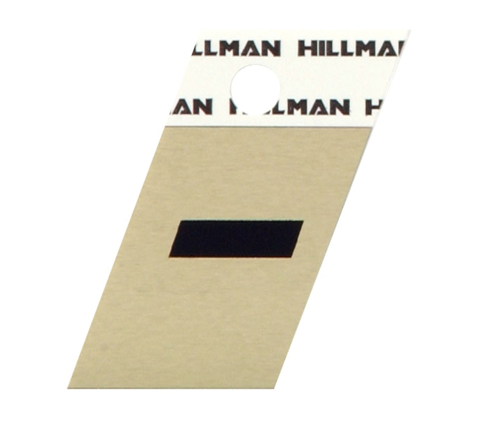 Hillman 840548 Reflective Self-Adhesive Special Character Hyphen, Black, 1 pc