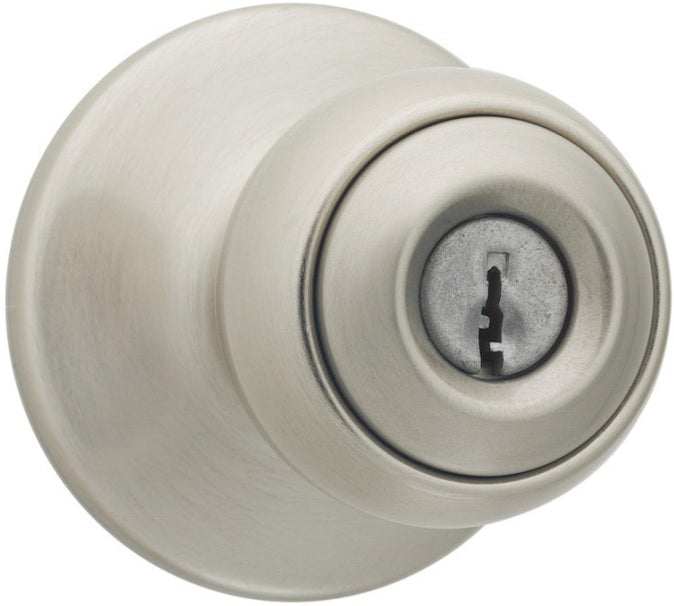 Kwikset 94002-502 Polo Entry Front/Back Door Lock, Satin Nickel