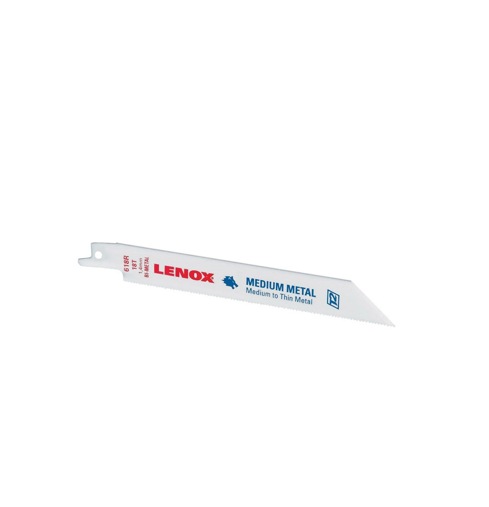 Lenox 20567S618R Bi-Metal Reciprocating Saw Blade, 18 TPI, 6 in