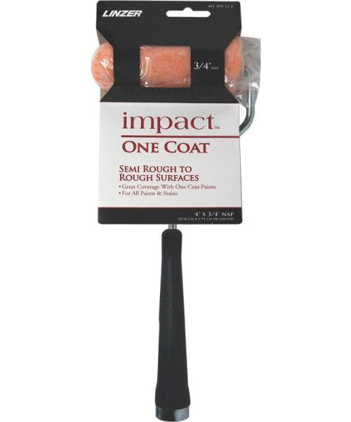 Linzer MT 105-11 4IN Impact One Coat Paint Roller Cover, 4" x 3/8" NAP