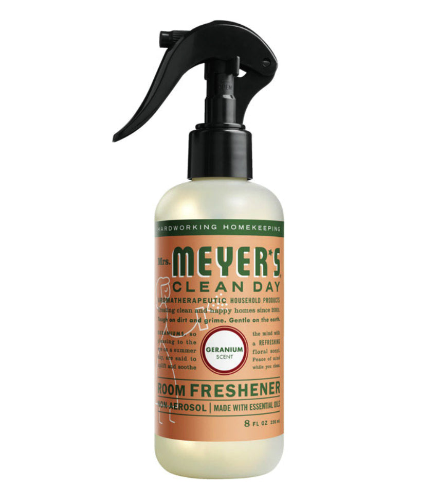 Mrs Meyers Clean Day 14353 Room Air Freshener, Geranium Scent, 8 Oz