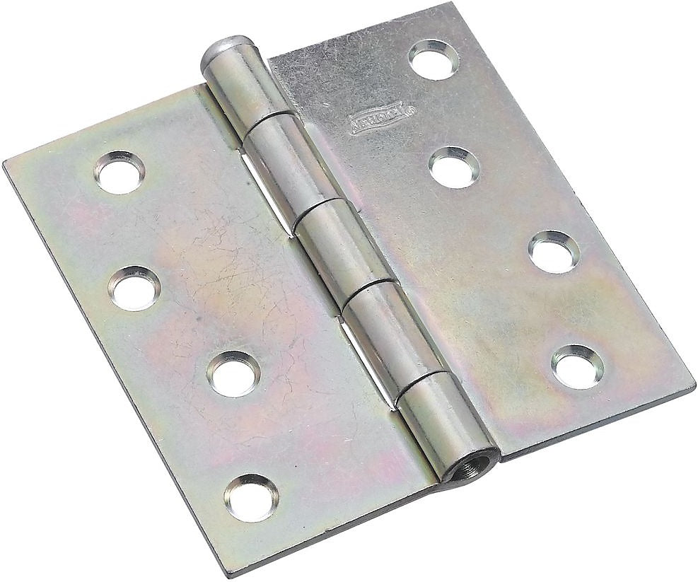 National Hardware N195-677 Removable Pin Broad Hinge, 4", Zinc Plated