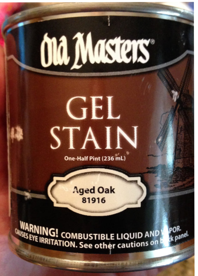 Old Masters 81916 HP Aged Oak Gel Stain, 1/2 Pint