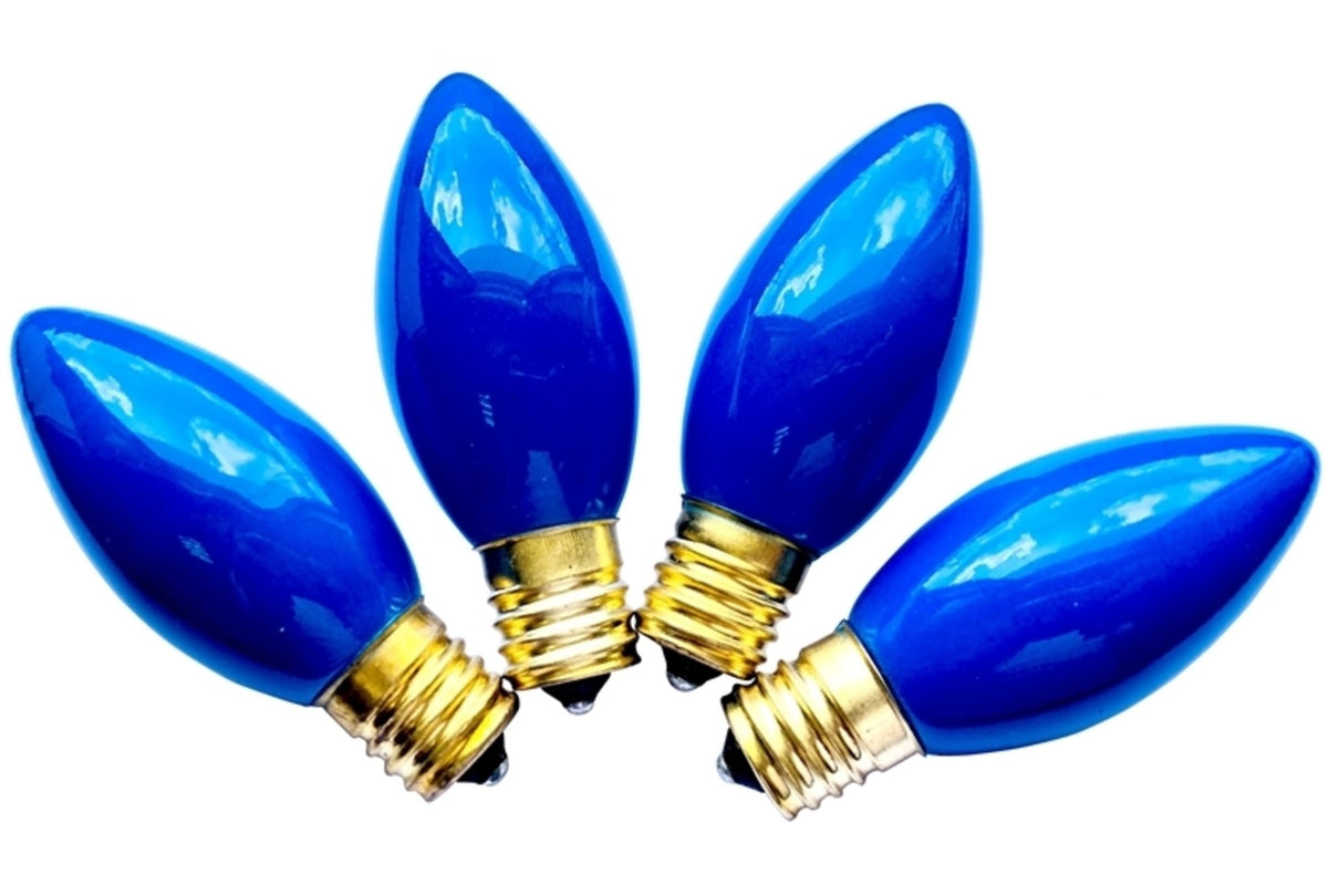 Santas Forest 16470 Christmas C9 Replacement Bulb, Ceramic Blue