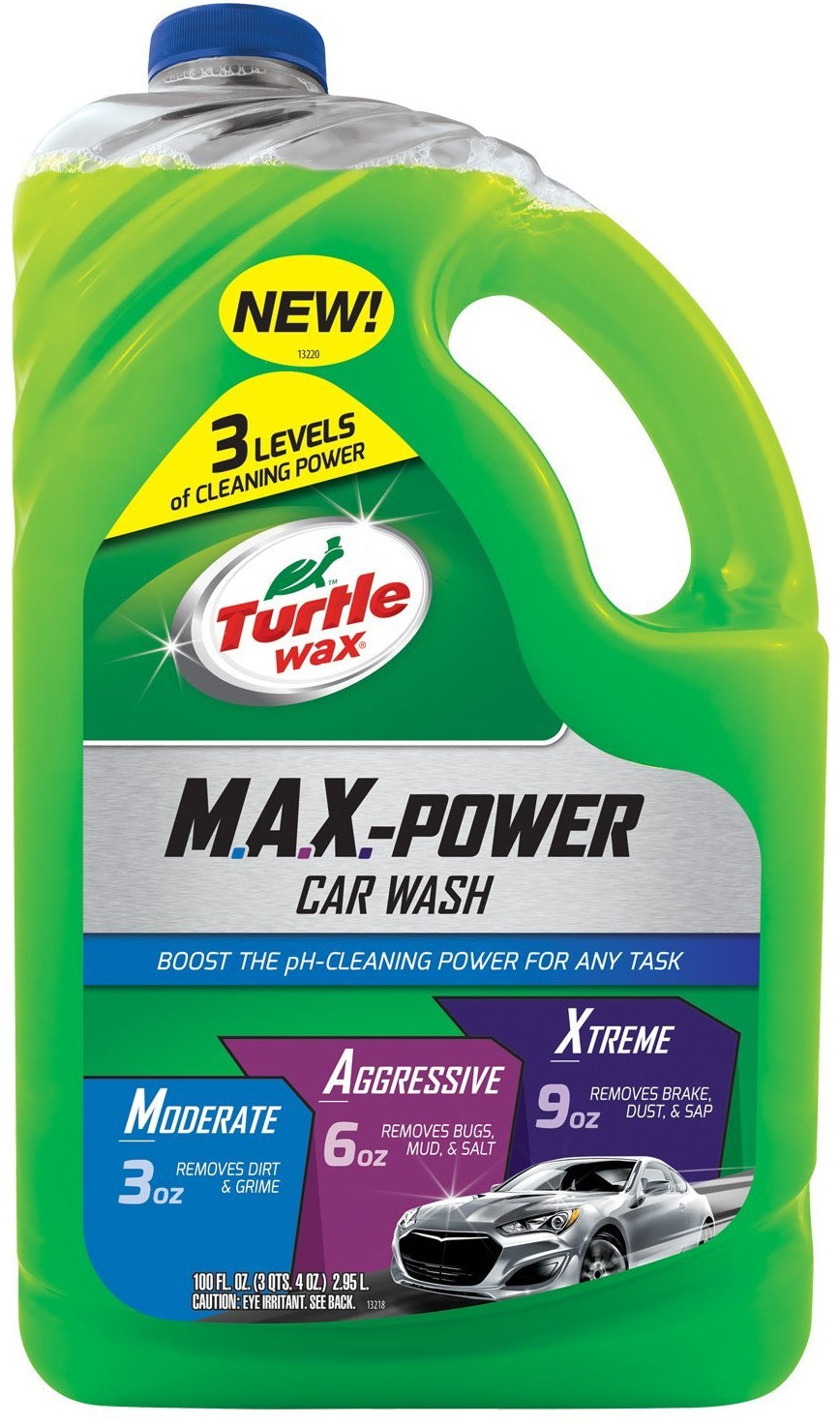 Turtle Wax 50597 Max Power Car Wash, 100 Oz