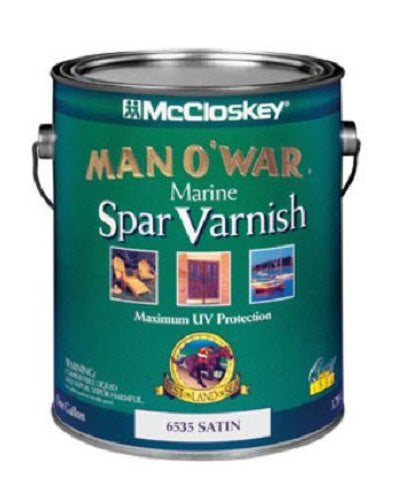 Valspar 80-6535-07 Satin Marine Spar Varnish, 1 Gallon