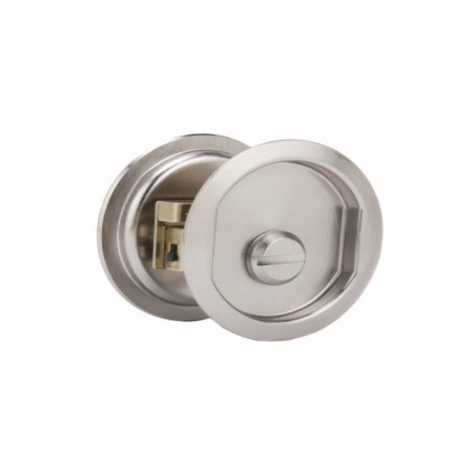 Weslock 00677XNXN Privacy Pocket Door Lock, Satin Nickel