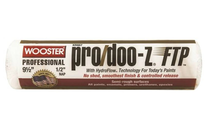 Wooster KR667-9 1/2 Pro/doo-Z FTP Paint Roller Cover, 9-1/2"x 1/2"
