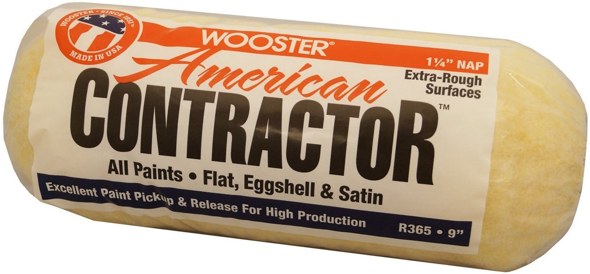 Wooster R565-9 American Contractor Paint Roller Cover, 9" x 1-1/4"