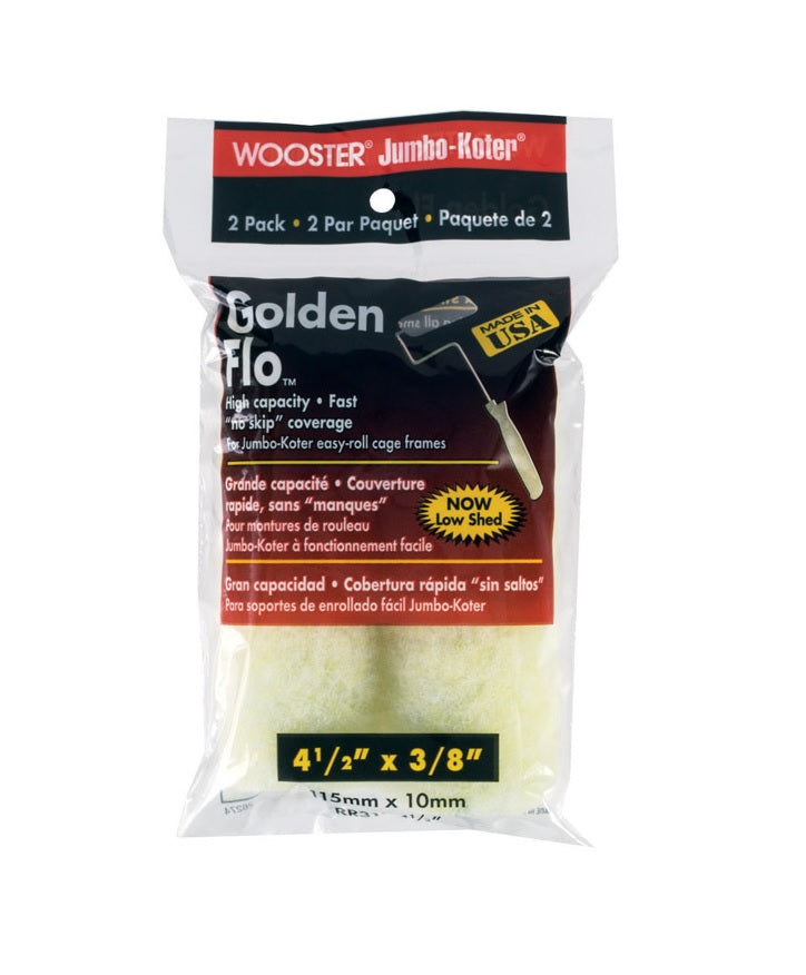 Wooster RR315-4 1/2 Jumbo-Koter Golden Flo Roller Cover, 4-1/2"